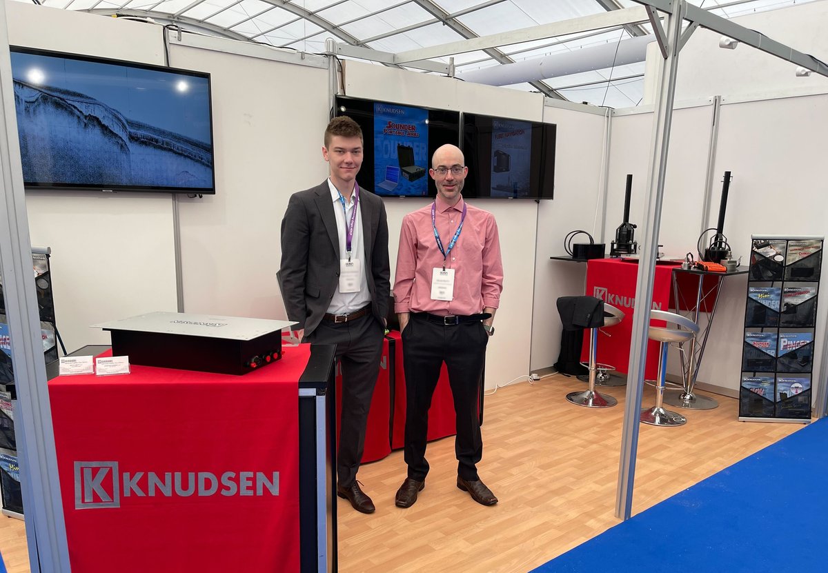Day 1 at Ocean Business finds our engineers, Nolan and Johnathan, at the booth ready to help you with your singlebeam requirements. You can visit them at Stand R1.
#OceanBiz #OceanBusiness #OceanBusiness2023 #OceanTechnology  #MarineTechnology
