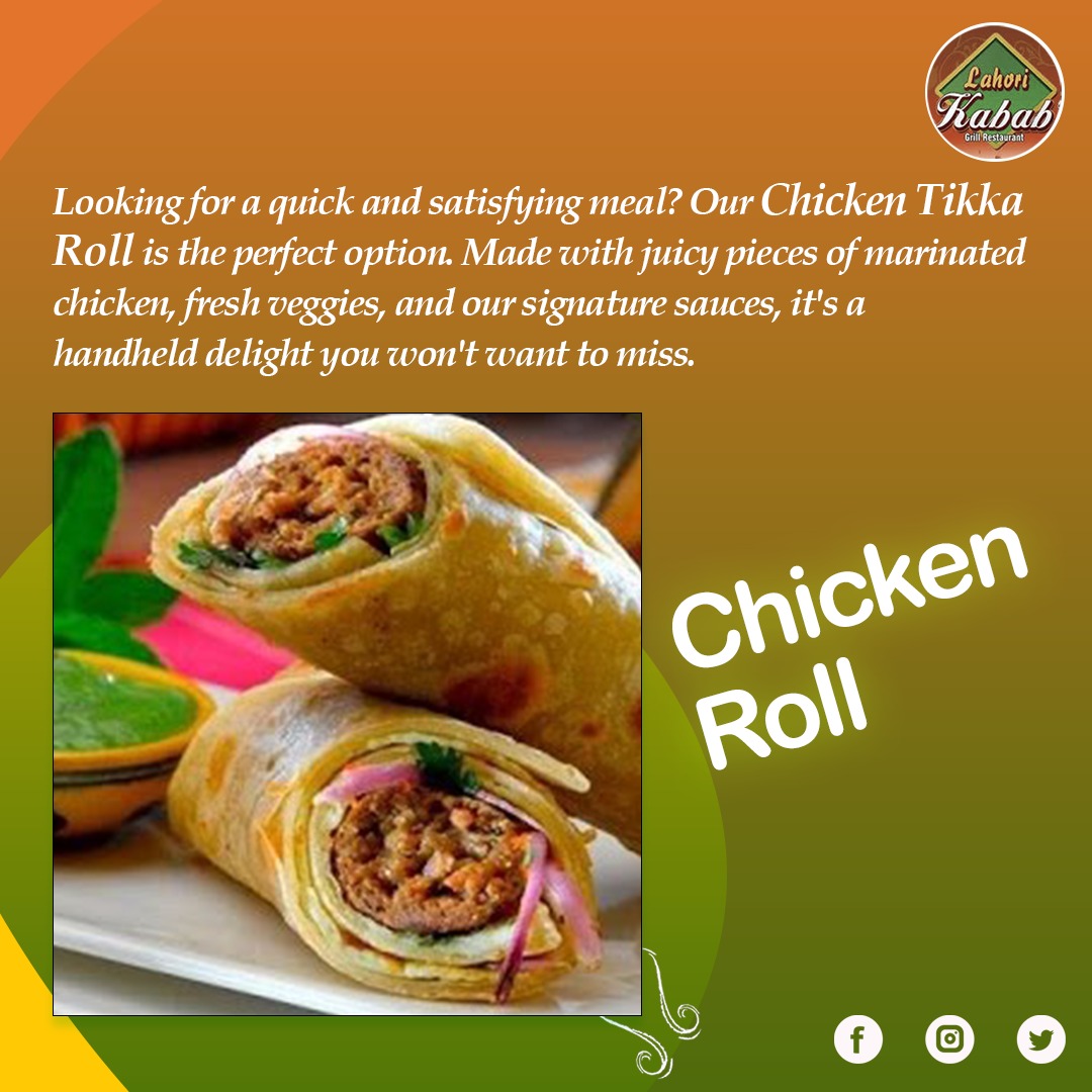 Call us Now: +1 717-547-6062
Visit us Now:3840 Union Deposit Rd, Harrisburg, PA 17109

#lahorikababandgrill #Lahoriflavors #pakistanifood #indianfood #Restaurant #chickentikkaroll #fresh #marinated #signature #delight #want #tuesdaymood