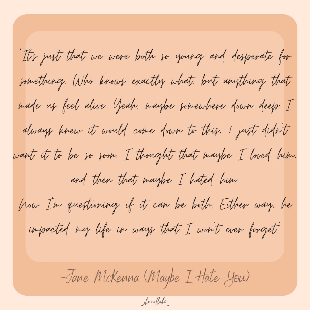Shnowflake27's tweet photo. I’m rewriting Maybe I Hate You yet again hahaha. First two parts are up on @wattpad now. https://t.co/HCsf4d69LA https://t.co/mFzD77vLO1