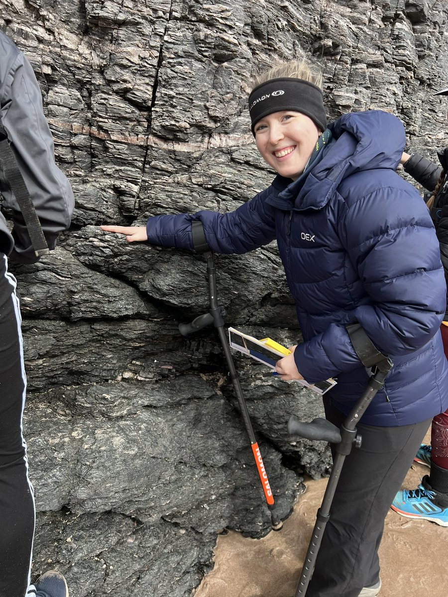 Crutches are awsome for representing scale in photographs ♿️
_______
<a href="/AccessibleGEO/">The IAGD</a> <a href="/DiG_UK_IAGD/">DiG UK</a> <a href="/abdngeology/">Aberdeen Geology & Geophysics</a> <a href="/SalomonSports/">Salomon</a> <a href="/RiteintheRain/">Rite in the Rain</a>