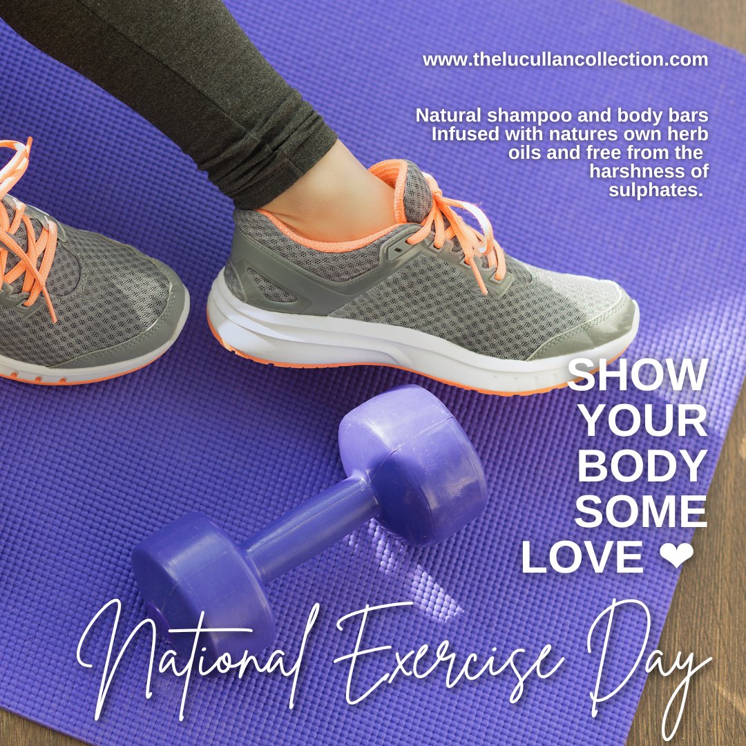 The_Lucullan's tweet photo. Show your body some love ❤ this National Exercise Day 🏃🏻🤸‍🧘🏽‍🚴🏊🏋️
Get that heart rate up🫀&amp; those muscles burning 💪🏼then freshen up with one of our natural shampoo and body bars🧼Shop now➡️ https://t.co/T6wEPhVXiC

#plasticfree #plasticfreebathroom #naturalskincare #vegan https://t.co/fiuEgqGWHq