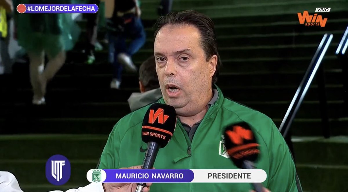 Golesque's tweet photo. 🚨 Mauricio Navarro (57) dejaría la presidencia de Atlético Nacional 🟢⚪️

👀Los incidentes con la barra y algunos desacuerdos con Carolina ardila harían que deje el cargo https://t.co/kN3Z7ijKdw