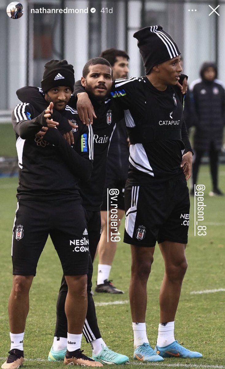 📸Nathan Redmond'un instagram paylaşımı.