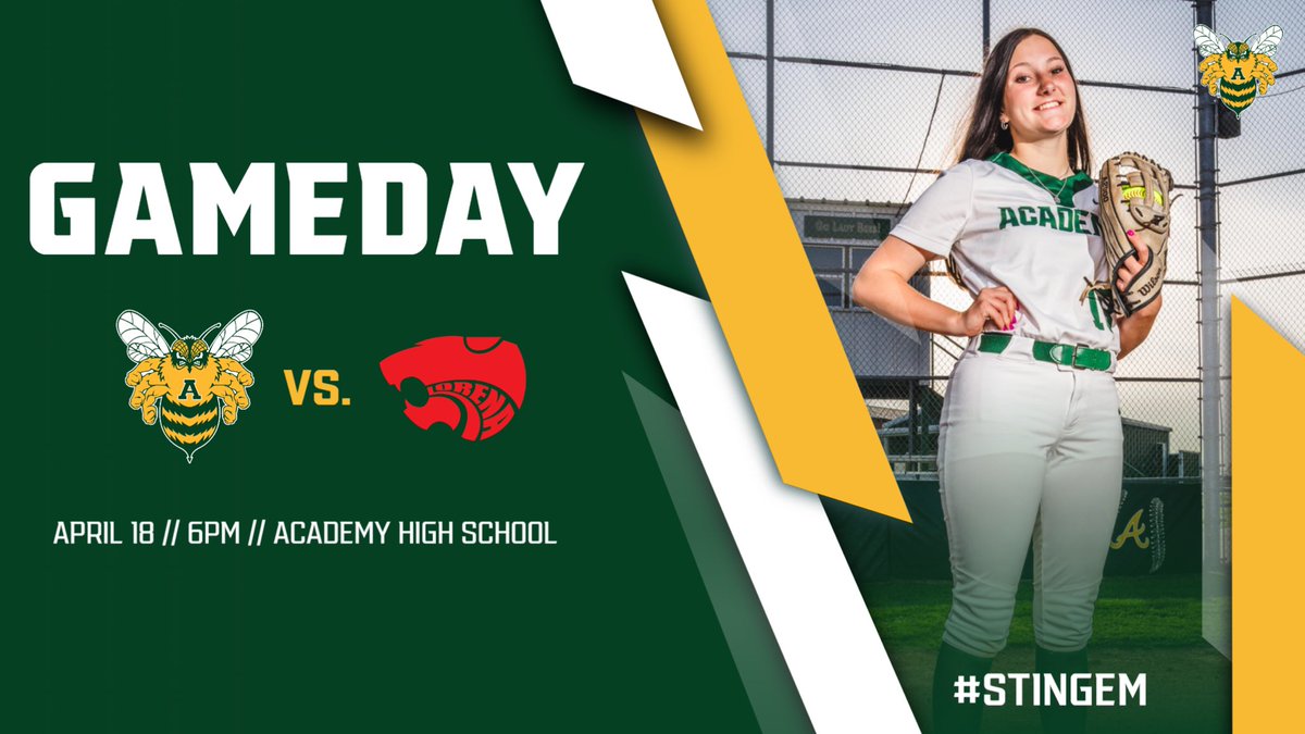It’s gameday at home for the Lady Bees!

🗓️ April 18, 2023
🆚 Lorena High School
📍 Academy High School
⌚️ 6:00 PM