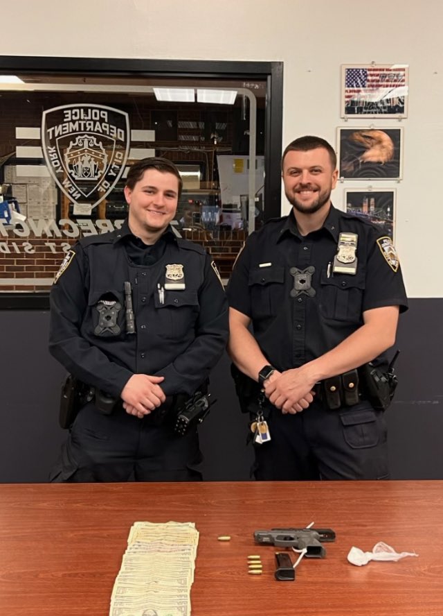 In the vicinity of Grand &amp; Clinton St, while conducting a car stop, two officers heard several gunshots. With the help of the community they were able to apprehend the suspect &amp; recover the gun.