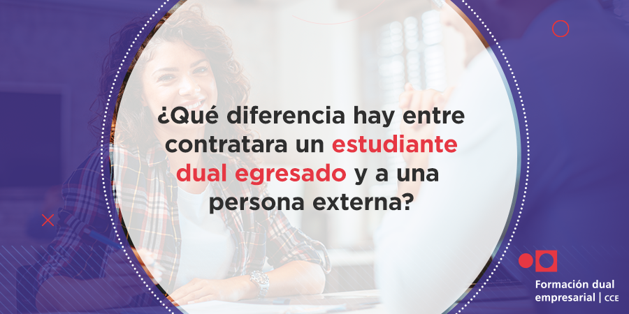 Contratando a un estudiante dual egresado, se aseguran las competencias requeridas y la obtención de la cultura organizacional requeridas para tu empresa. Adicionalmente, la curva de aprendizaje inicial ya se cubrió durante la #FormaciónDual. #FormaciónDualEmpresarial