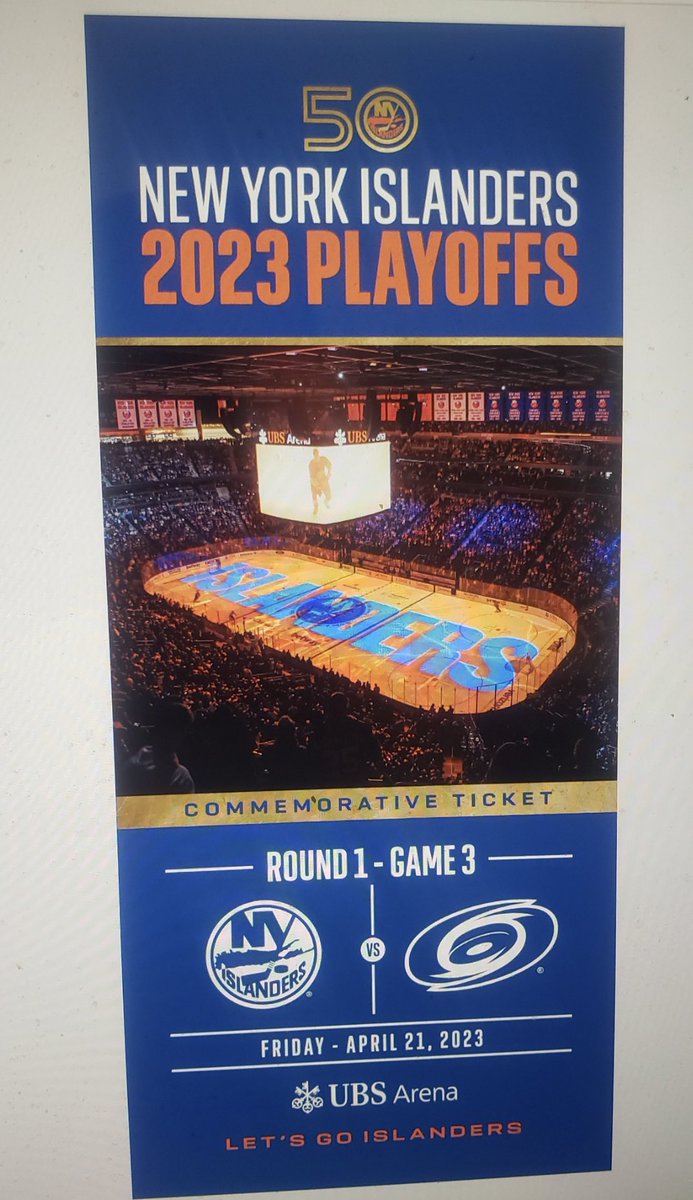 darrenrovell's tweet photo. Bravo to the @NYIslanders for understanding that fans want hard tickets for their memories. 

The team will give away game by game unique commemorative tickets to all 18,000 people who scan in Friday for Game 3. 

Next step? Machines that spit out your particular seat details. https://t.co/3Gbxugm6ZN