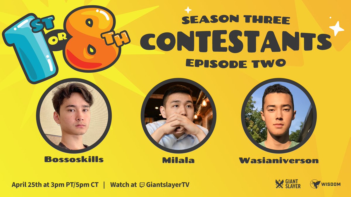 Teamfight Tactics by Giant Slayer (@giantslayertft) on Twitter photo Back at it again with another episode. 🎯
Tune into 1st or 8th Season 3 Episode 2 with <a href="/bossoskills1/">bossoskills</a>, <a href="/milalatft/">milala</a>, & <a href="/wasianiverson/">Wasianiverson</a> next Tuesday!
⏰ April 25 @ 3 PM PT/5 PM CT
📺 twitch.tv/GiantSlayerTV Back at it again with another episode. 🎯
Tune into 1st or 8th Season 3 Episode 2 with <a href="/bossoskills1/">bossoskills</a>, <a href="/milalatft/">milala</a>, & <a href="/wasianiverson/">Wasianiverson</a> next Tuesday!
⏰ April 25 @ 3 PM PT/5 PM CT
📺 twitch.tv/GiantSlayerTV