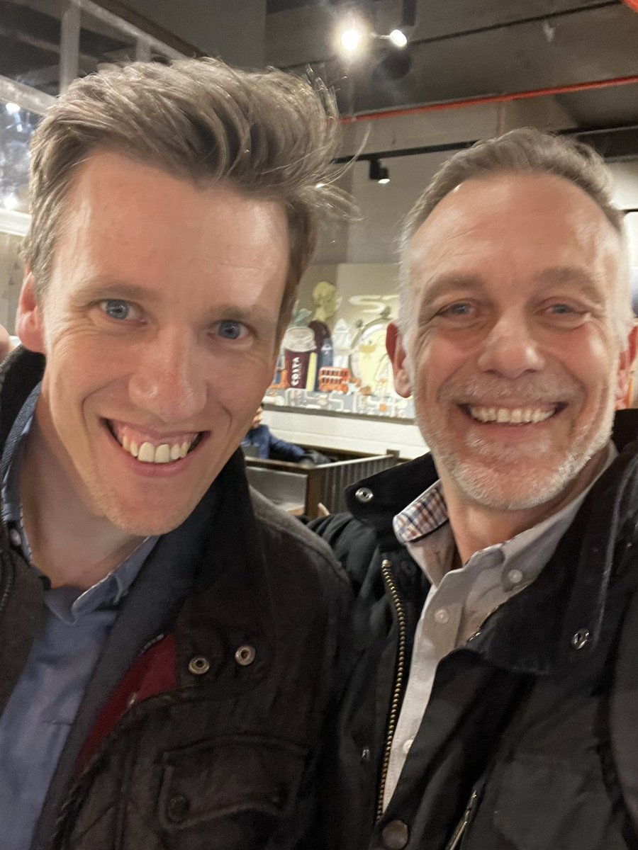 Great to meet up with this Legend in Birmingham today - learned a lot about AI risks and benefits - brave new world on the way! 😳