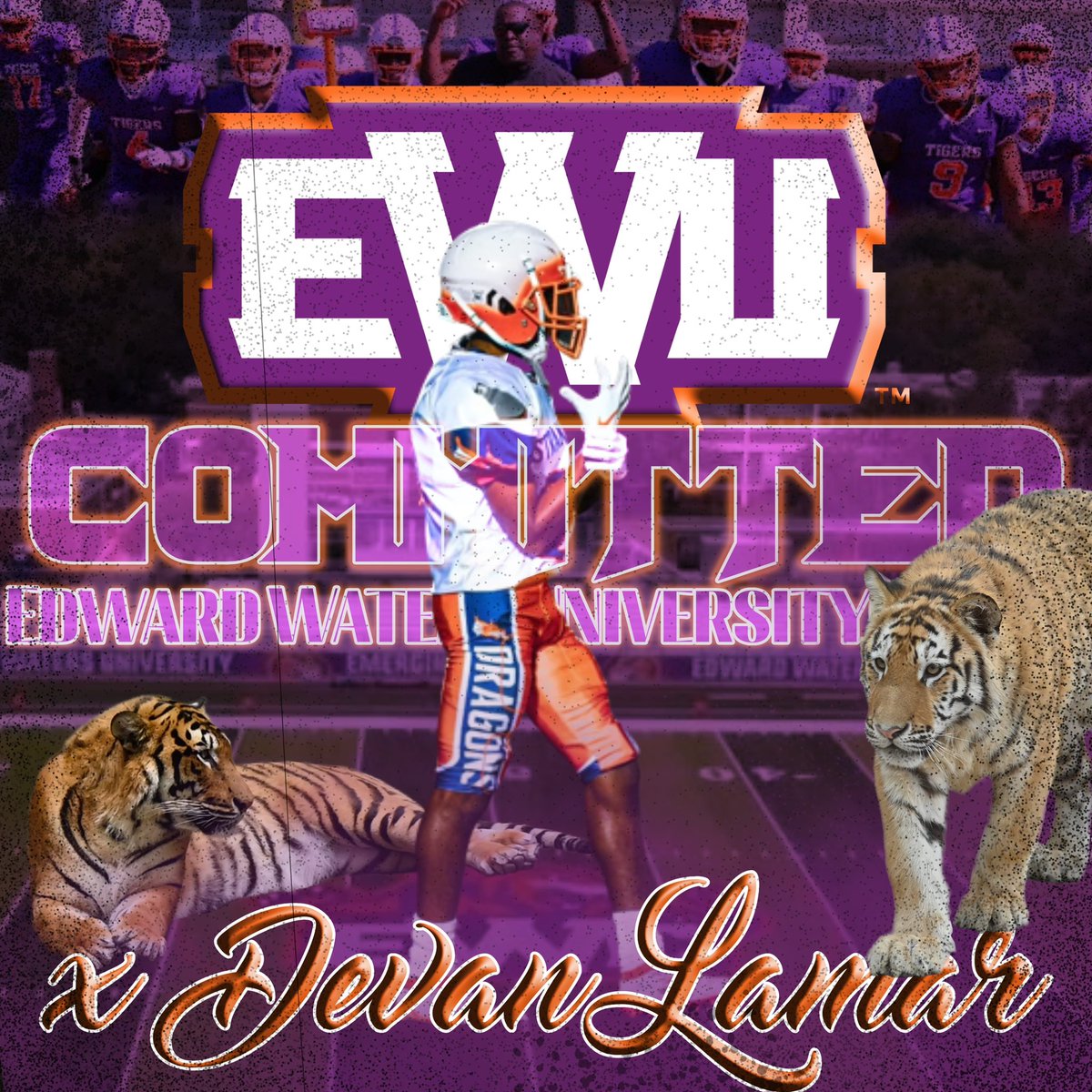 DevanLamar21's tweet photo. All glory to God. Trust his timing 🙏🏾🙌🏾🧡💜🐅🏈
#Blessed #Committed #EWU
@Yvette_BSN_RN @begreattwo1 @Toriano81 @aadoretania @StranFootball @StranahanDragon https://t.co/Ol3lm7cQ3l