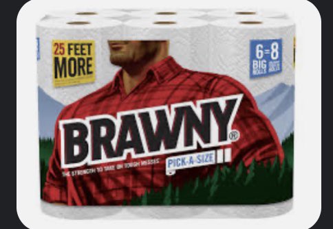 JimmyJa74693523's tweet image. Speaking of a quicker picker upper how many rolls does one person need? Very, very Brawny!