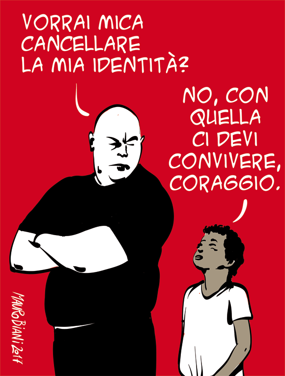 #sostituzioneetnica #Lollobrigida Identità. (la vignetta del 17 giugno 2017, uscita su @ilmanifesto)