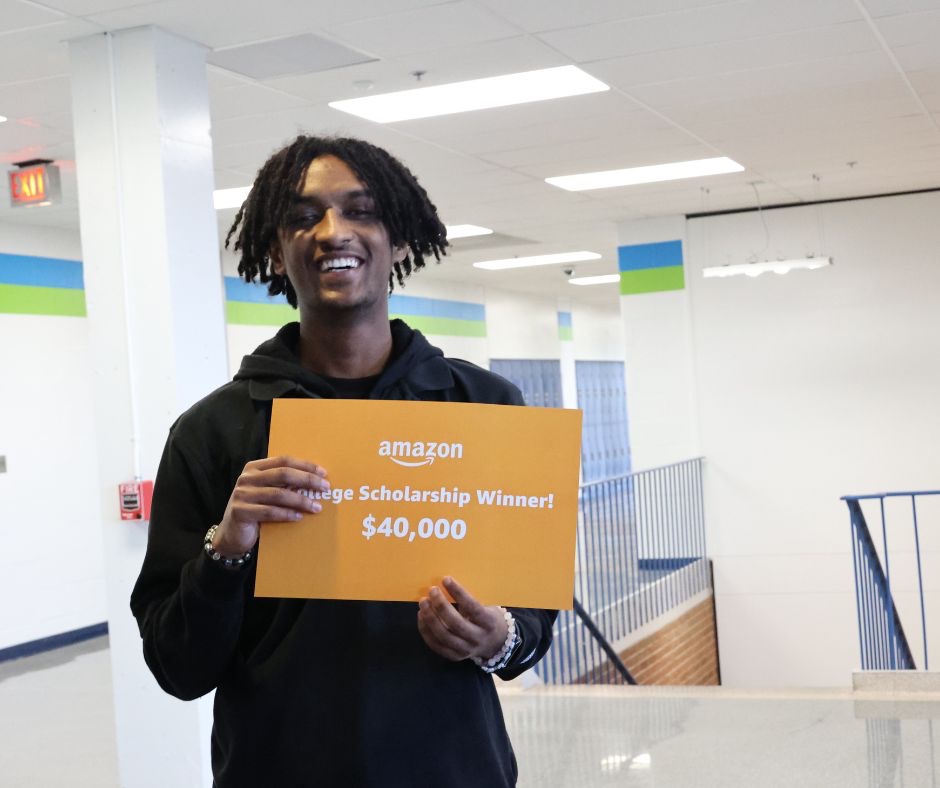 EFCTS's tweet photo. 🎉 HUGE NEWS! @WhitehallRAMS and Programming &amp; Software Development senior, Yakob Getu, received an Amazon Future Engineer Scholarship‼️ He earned $40,000 toward his college of choice and an internship offer. Read more here: https://t.co/b5NMbeGM8R! #YourFutureOurFocus https://t.co/NCBxBoJj7u