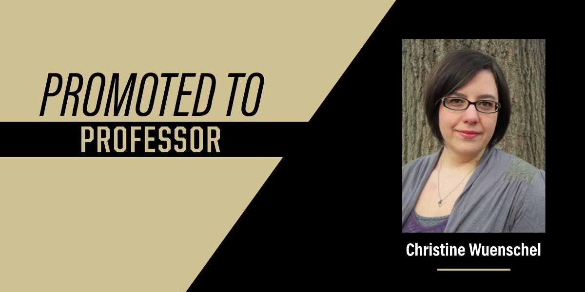 PurdueLibArts's tweet photo. Congratulations to @purdue_rueff's Department of Art and Design's Christine Wuenschel on your promotion to Professor! https://t.co/tPYb82qPP6