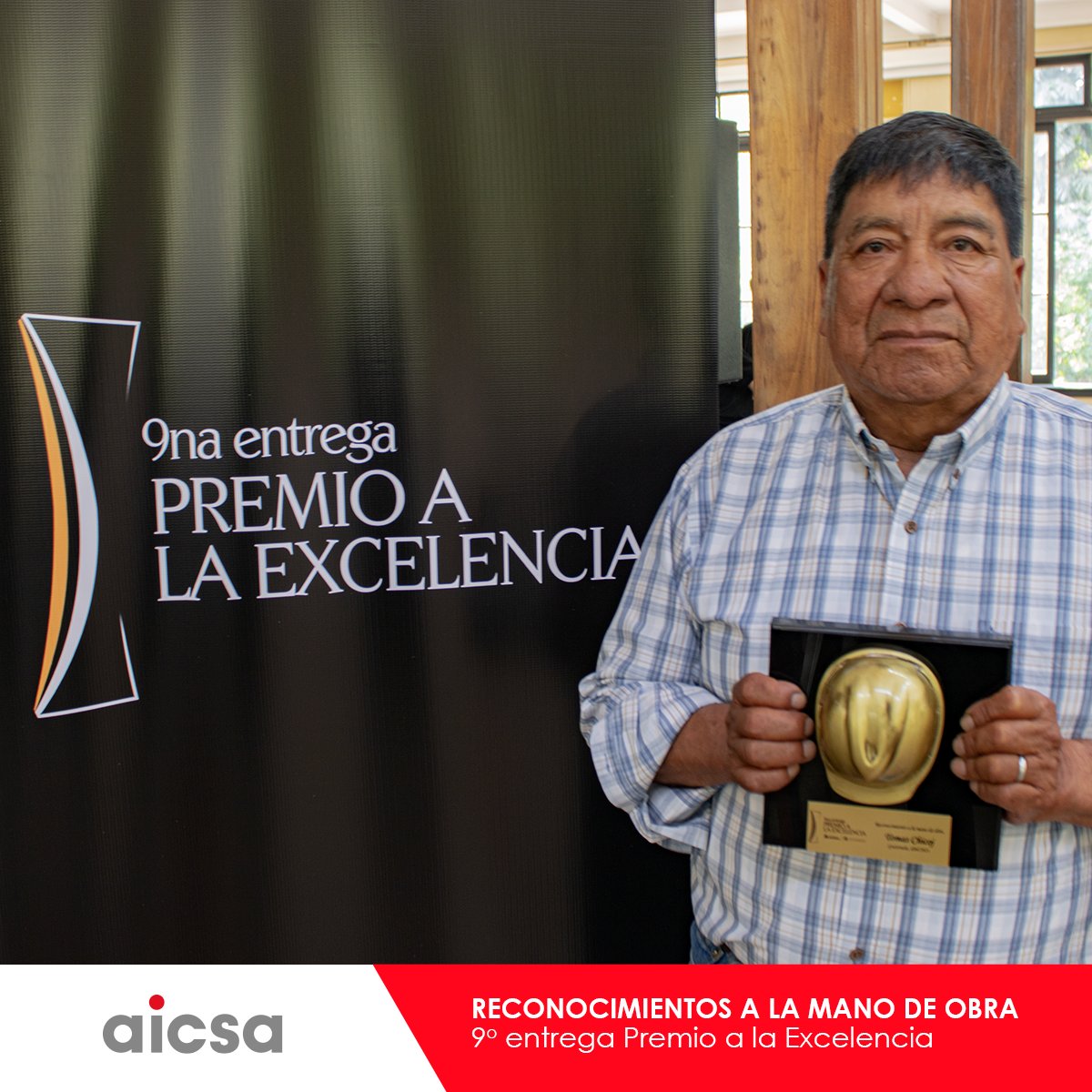 AICSACORP's tweet photo. Felicitamos a nuestros colaboradores Tomás Chicoj, Víctor Sotoj e Israel Cumatzil  quienes fueron reconocidos durante la primera fase del Premio a la Excelencia, por su arduo trabajo y dedicación en nuestros proyectos. https://t.co/XRKksvZUl5