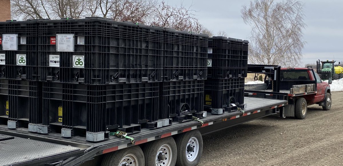 jl_seeds's tweet photo. Well another @PioneerSeedsCA #graincorn seed delivery today. And for a special J and L Seeds giveaway this year; we are giving away a puppy with every 500 Acres of seed purchased 😊. We think this farm delivery they are going to be delighted! #surprise 😜🌾🌽🌱 #Plant2023 https://t.co/q7UmIK16om