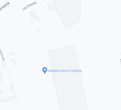 Waarschijnlijk de enigste appelboom met een eigen  locatie op Google Maps.