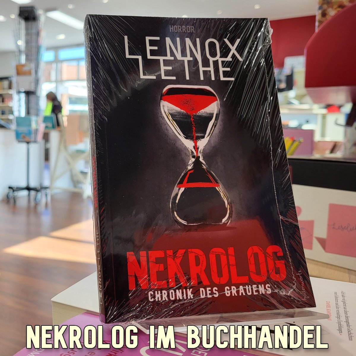 LennoxLethe's tweet photo. Ich habe mein #Buch in der #Buchhandlung Köhl in #Erftstadt #Liblar besucht. Wie ihr seht, geht es ihm gut. 😊
🔪#Horror- und #Mystery-Thriller gehören nicht gerade zum Kerngeschäft des stationären Buchhandels, aber für einen lokalen #Autor gelten zum Glück andere Regeln. 😁 https://t.co/qYG3Nwcoxd