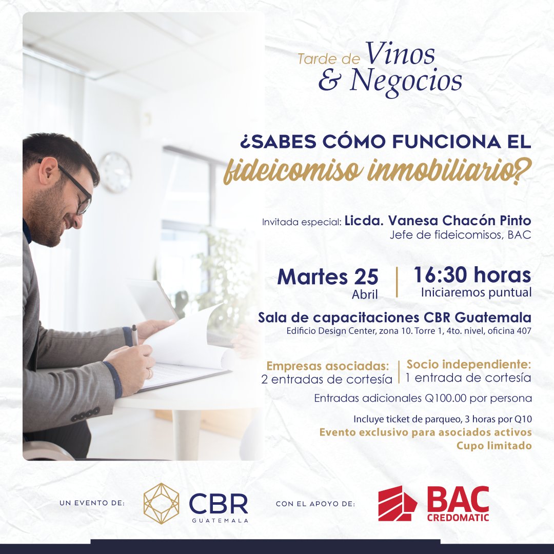 CCBRG's tweet photo. No faltes a nuestra próxima Tarde de Vinos &amp; Negocios

𝑆𝑖 𝑒𝑟𝑒𝑠 𝑎𝑠𝑜𝑐𝑖𝑎𝑑𝑜 𝑎𝑐𝑡𝑖𝑣𝑜, 𝑏𝑢𝑠𝑐𝑎 𝑒𝑙 𝑒𝑛𝑙𝑎𝑐𝑒 𝑑𝑒 𝑖𝑛𝑠𝑐𝑟𝑖𝑝𝑐𝑖𝑜́𝑛 𝑒𝑛 𝑡𝑢 𝑐𝑜𝑟𝑟𝑒𝑜 𝑜 𝑒𝑛 𝑛𝑢𝑒𝑠𝑡𝑟𝑜𝑠 𝑔𝑟𝑢𝑝𝑜𝑠 𝑝𝑟𝑖𝑣𝑎𝑑𝑜𝑠 𝑑𝑒 𝑇𝑒𝑙𝑒𝑔𝑟𝑎𝑚.

¡Te esperamos! https://t.co/75iXzh8u0U