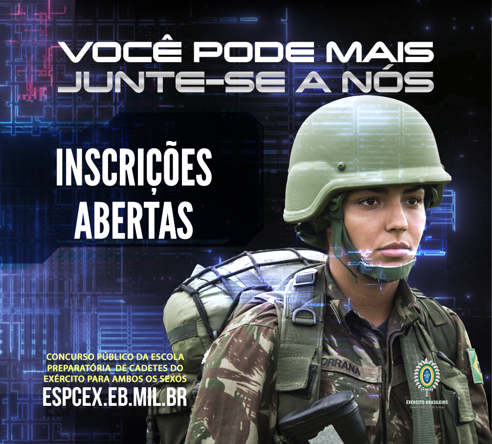 Exército Brasileiro 🇧🇷 on X: Atenção! As inscrições para o concurso da  Escola Preparatória de Cadetes do Exército estão abertas. Para mais  informações e inscrições, acesse:  Neste ano, são  oferecidas 400