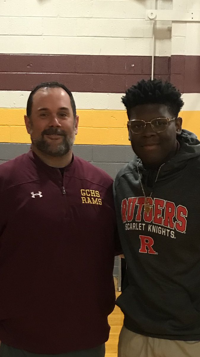 gcramsfootball's tweet photo. Congrats to SR Dyheim Watson on his commitment to Rutgers-Camden.  He is reunited with  Coach C as a member of the Track and Field team.   Dyheim was a 1st team all division player for us on both sides of the ball and also serves as Student Council Vice Prez. #RollRams #GCFAMILY https://t.co/dVsRFjoXqy