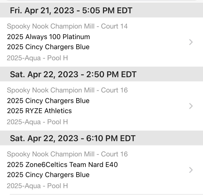 CincyChargers25's tweet photo. Cincy Chargers 2025 Blue and White teams Clash schedule @Ohio_Basketball @SelectEventsBB https://t.co/hNJ4HuLjvs
