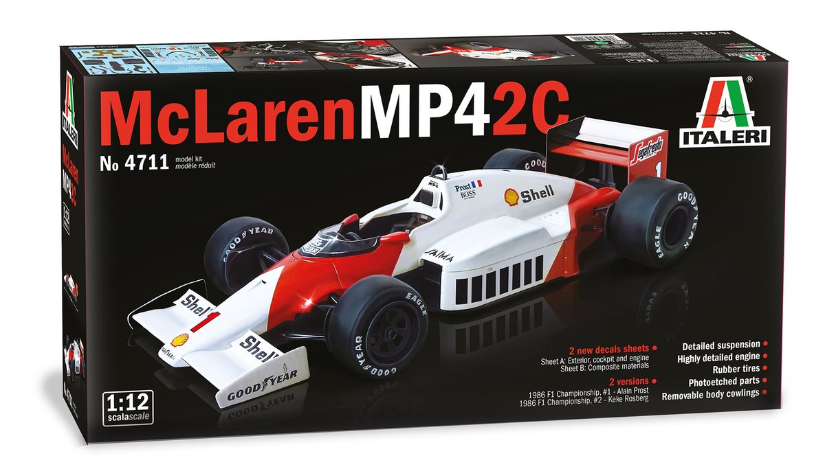 ShopRaceCanada's tweet photo. 🚨 Pre-Order Alert 🚨

@ItaleriModelKit 1/12 scale 1986 McLaren MP4/2C model kit of Alain Prost &amp; Keke Rosberg.

Pre-order price $199.00 + tax, free shipping included

Send preorders to:
preorder@shopracecanada.ca https://t.co/u0vs5h1QWP