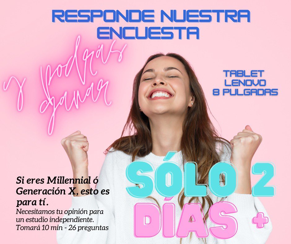 Necesito lograr 600 encuestas respondidas por Millennials y Generación X que vivan en #Bogotá compartirías x RT??? Estoy construyendo conocimiento de #Marketing en Colombia sobre las generaciones. 10 min, 26 preguntas y la posibilidad de ganar! questionpro.com/t/AWclRZu4GG