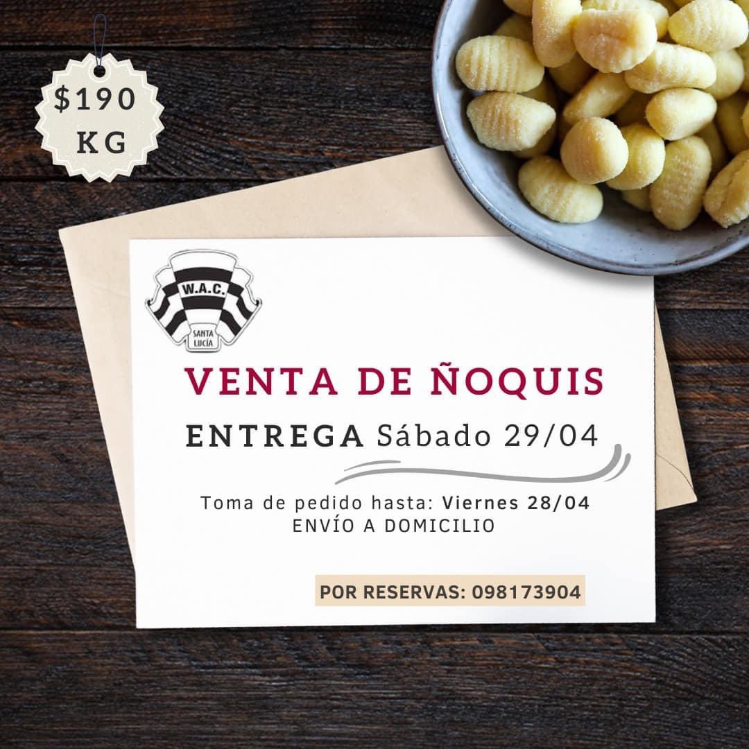 𝕍𝕖𝕟𝕥𝕒 𝕕𝕖 Ñ𝕠𝕢𝕦𝕚𝕤

¡Como todos los 29, no hay mejor que comer unos ricos Ñoquis y que mejor que apoyando al club! 🍜

ᴘᴀʀᴀ ᴄᴏʟᴀʙᴏʀᴀʀ ʏ ᴘᴇᴅɪʀᴛᴇ ᴛᴜ ᴘᴇᴅɪᴅᴏ ᴄᴏᴍᴜɴɪᴄᴀᴛᴇ ᴀʟ:
📲098173904

📍Se entregarán a domicilio.