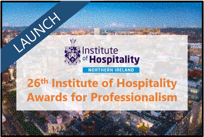 The Institute of Hospitality NI Region is excited to soon launch the 26th Institute of Hospitality Awards for Professionalism. 
Watch this space as we announce the categories, entry process for the awards and the location of the Gala Dinner and Awards Ceremony #IOHNI23