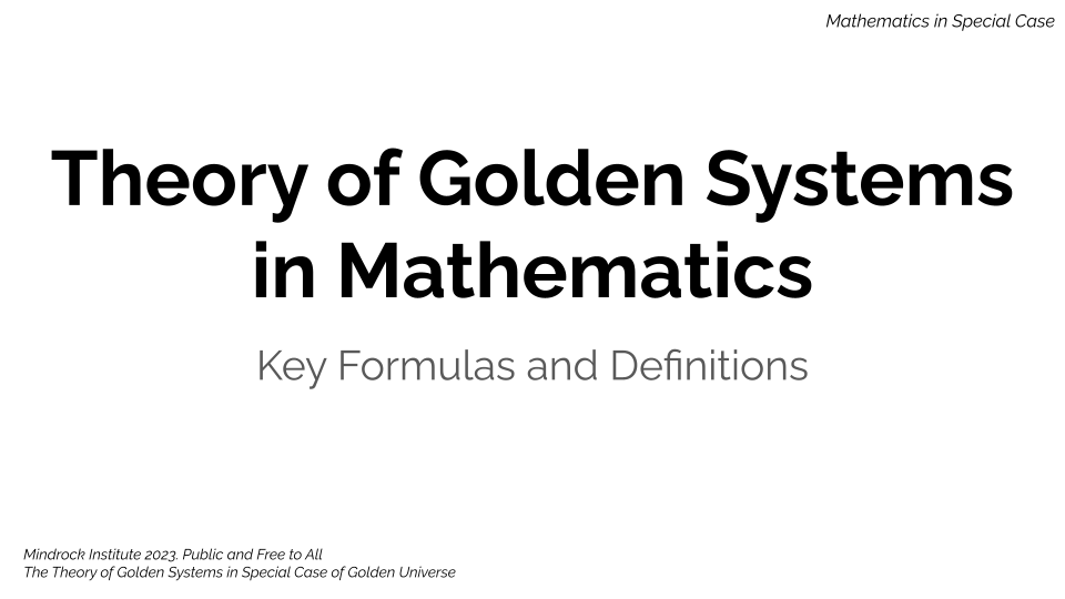p_cherkashin's tweet photo. As it turns out, Golden Ratio is the building block of our Mathematics, Physics, Chemistry, Biology, Social Life and Astrophysics. Who could expect, right? Here are the primary concepts for Golden Mathematics. #goldenratio #Mathematics #goldensystems https://t.co/WwQ3RJkMQA