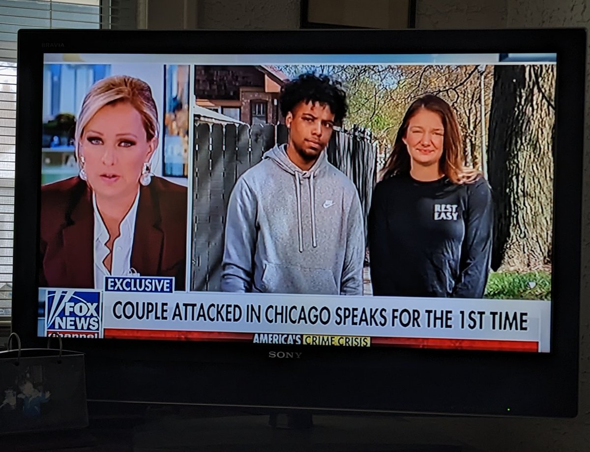 PAPROUSA's tweet image. Look at this beautiful couple that was attacked and beaten by the mob. His eyes look battered.  I hope he doesn't have retinal tears or detachment which can lead to blindness. #ChicagoMob