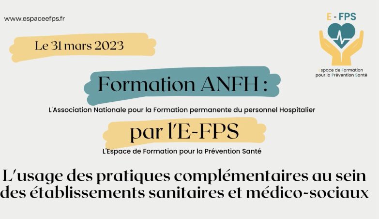 AgenceDesMCA's tweet photo. Former les salariés &amp; soignants des établissements publics sanitaires et médico-sociaux aux médecines complémentaires : un enjeu de santé. Merci à l’#ANFH pour sa demande/confiance envers l’@AgenceDesMCA et son espace de formation!
Retour vidéo 1mn :
👉 https://t.co/b00J5pmaR3 https://t.co/4tyV3QQM02