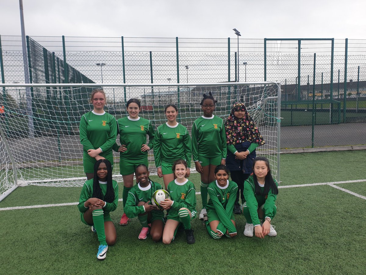 StPatsGalway's tweet photo. A great day of sport as our girls competed in the FAI Primary School 5's at Mervue today. The girls now progress to the finals on May 5th. The team also make history as the first girls sports team to represent the school since St Pat's became a co-educational school! https://t.co/xCsiBVrAQr