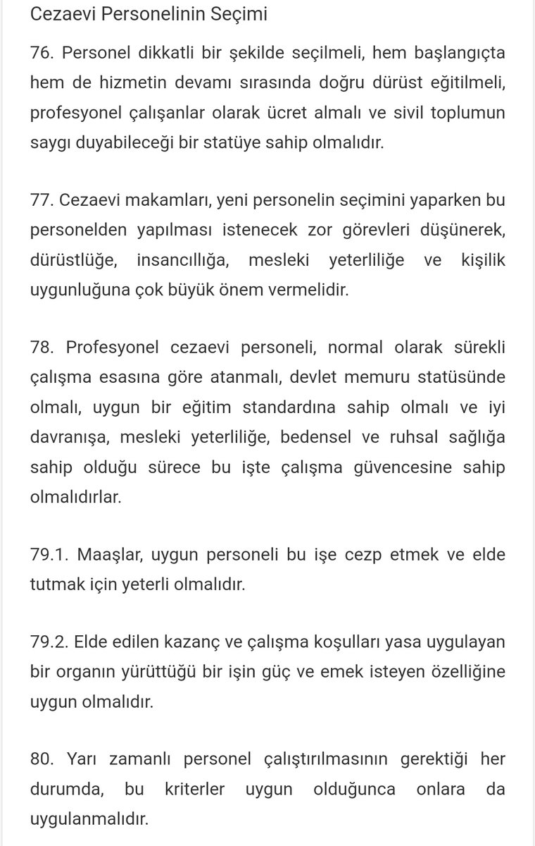 CteTeskilatt's tweet photo. Gerek Bakanlık, gerekse Siyasi yönden sürekli Avrupa standartlarında hükümlü hakları uygulanması amaçlanıyor.

Avrupa Cezaevi çalışanları için ne diyor bir?
Eğitim,Maaş,Çalışma ortamı,sosyal haklar...

Peki memura gelince uygulanıyor mu?

Kaynak:https://t.co/NSuScAHn65…#ikmhaklı https://t.co/vwVJtNXsj3