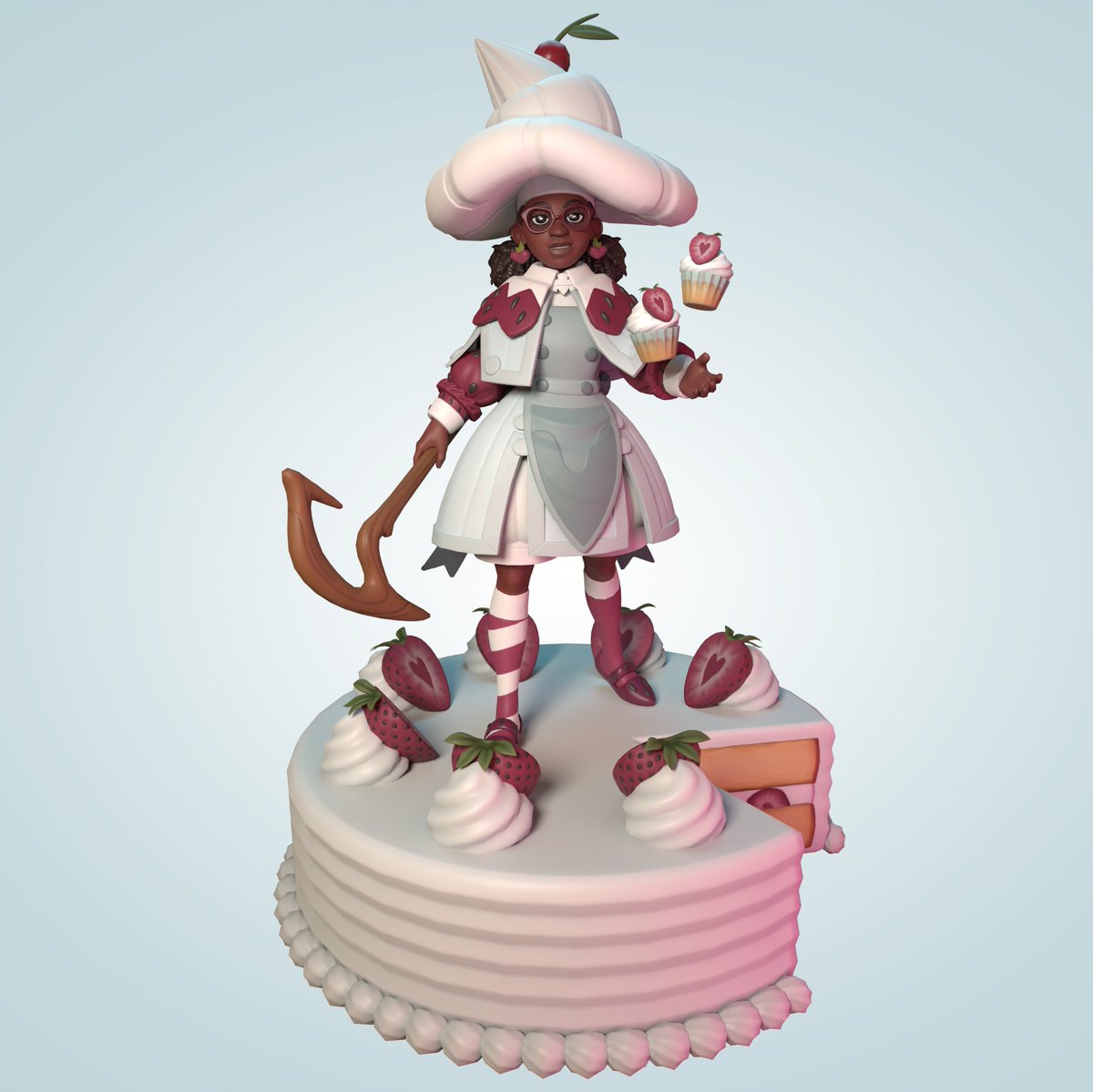 LilyDeBonis's tweet photo. Been craving cake all week for some reason! 🤔🍰

I was hit by a burst of motivation last week to put the finishing touches on this project! Concept by @eriartdotnet https://t.co/BfnJCrsjWB