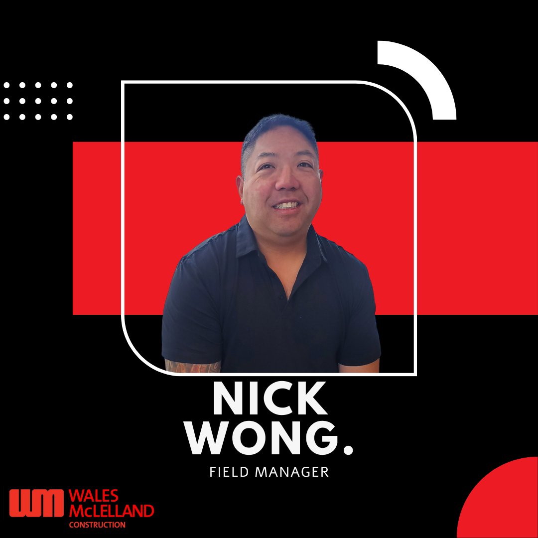WalesMcLelland's tweet photo. We are so happy to announce the promotion of Nick Wong from Site Superintendent to Field Manager.

Nick started his career with Wales McLelland in 1995 and he has held various positions onsite during his time on our team.

#WalesMcLelland #WMConstruction #Promotion #Staff https://t.co/ceeeOVVJV2