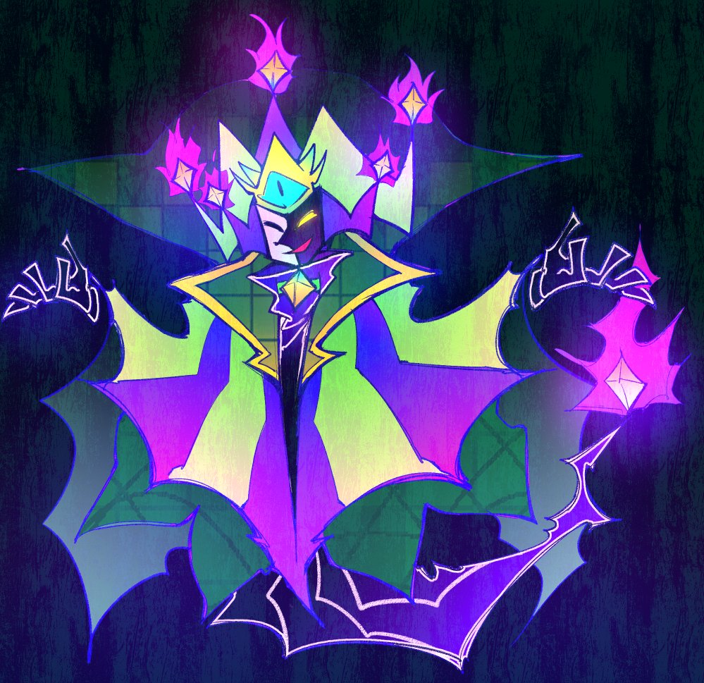 infp497kia's tweet photo. Dimentio……You plan to destroy the world by wearing master crown and becoming "the real Super Dimentio"?

Sorry I'm not good at character design. I think I should remake a design in the future. 
#superpapermario #papermario #dimentio https://t.co/k9sUur7iId