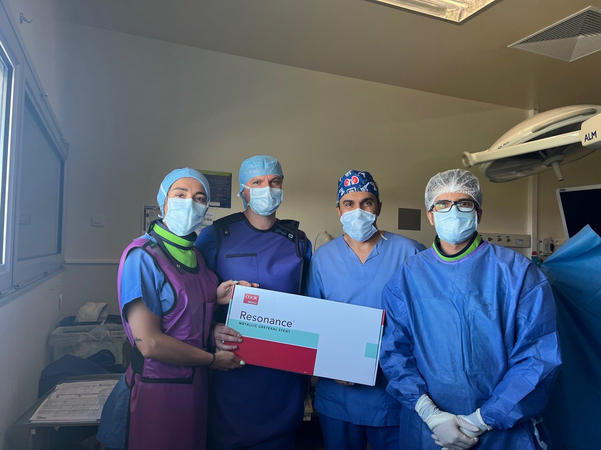CookMedical's tweet photo. We are excited to announce that the team at Centre Hospitalier Avranches-Granville in France has completed their first procedure with a Cook Resonance Ureteral Metallic Stent. Well done Dr. Naoufel Miaadi!
#urosome #cookurology #patientfirst https://t.co/M5Cvm8PPUZ