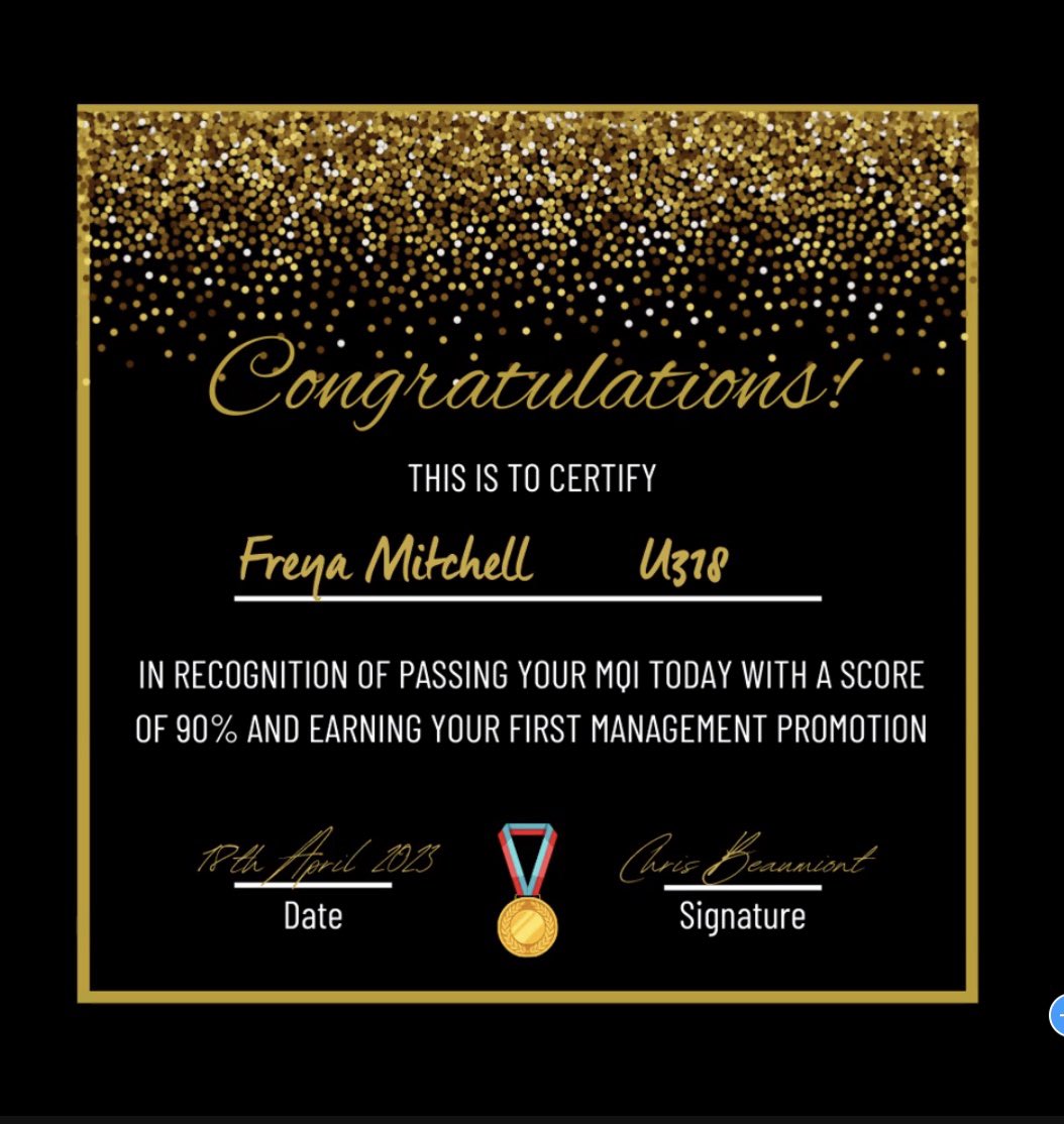 10 months in and I’ve passed my MQI, absolutely buzzing! <a href="/SamASmith_ERAC/">Sam Smith</a> <a href="/AmirMovahedi1/">Amir Movahedi</a>