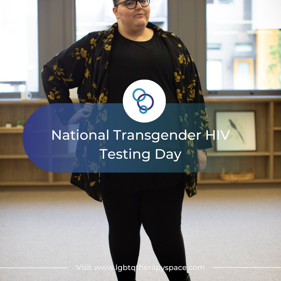 LGBTQTherapySp's tweet photo. Today is National Transgender HIV Testing Day, a day to recognize the importance of routine HIV testing, status awareness, &amp; continued focus on HIV prevention &amp; treatment for transgender &amp; nonbinary people. 

#StopHIVTogether #NTHTD #TransHealth https://t.co/dbjJEWys5K
