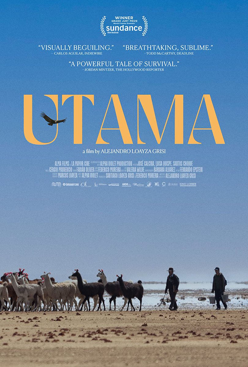 IntFilmSeries's tweet photo. Wednesday April 19 @ 7:30pm
Utama (2022, dir. Alejandro Loayza Grisi)
{In the Bolivian highlands, an elderly Quechua couple has been living the same daily life for years. During an uncommonly long drought, they face a dilemma: resist or be defeated by the environment and time} https://t.co/argOJW1Fm5