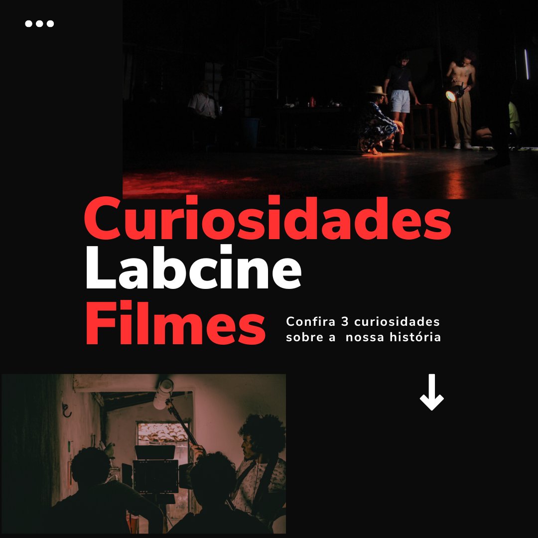 cocaisfilmes's tweet photo. Tem gente curiosa por aí? 👀
Pois vamos te contar 3 curiosidades sobre a Labcine! Segue o fio! 👇🏽 https://t.co/aTfaaERAhp