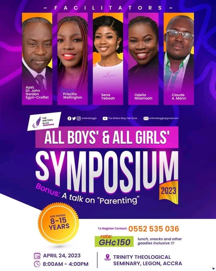 Call, Text or Send a WhatsApp message to 0552 535 036 and register yourself and your children.

#ThoughtsOfAMinstrel
#TipsTuesday
#VickieAmoah
#VAMM
#AllBoyAllGirlsSymposium2023
#TWB
#ReadWriteIndulgeYourMind