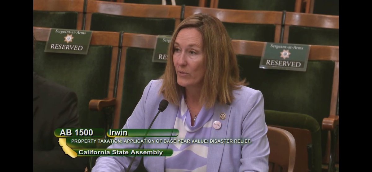 ASM_Irwin's tweet photo. Thank you @CityMalibu for your support of #AB1500. This bill would extend the deadline for reconstruction of properties damaged or destroyed by the Woolsey &amp; Camp fires and allow property owners to retain their base year property values. #CALeg https://t.co/jOPfFxy91n