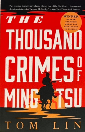JacobMarkrof's tweet photo. I just finished reading The Thousand Crimes of Ming Tsu. A very bloody anti-western that was stuffed full of tropes and terminology in all the right ways. The magical realism addition was a nice touch, coming close to fantasy but never going too far from gunslinging revenge. https://t.co/sXMZhmexkX