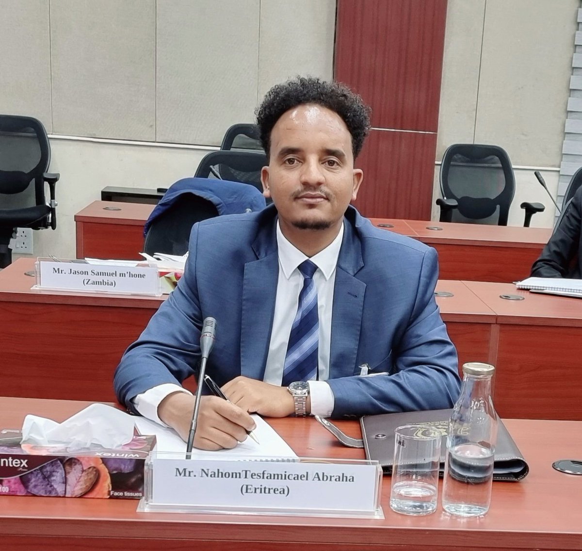 nahomtesfamica1's tweet photo. It is a great privilege to represent my beautiful Eritrean homeland. 1st Special Course for diplomats@Sushma Swaraj Institute of Foreign Service New Delhi 🇮🇳 right now #eritreaprevail https://t.co/TO0fnxQckq