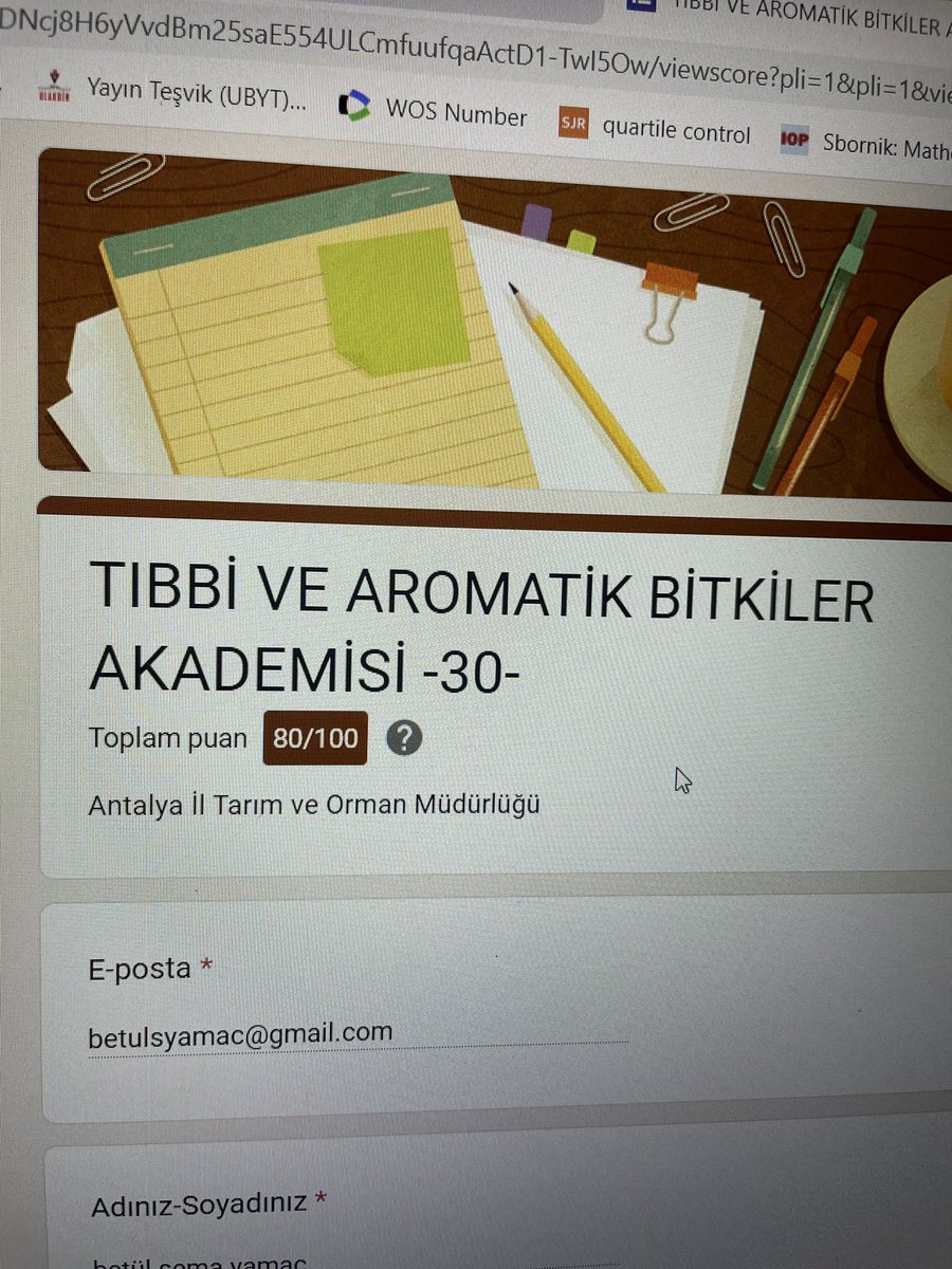 #Tabakademisi #GelecekTarımda 

Sınav sonucu