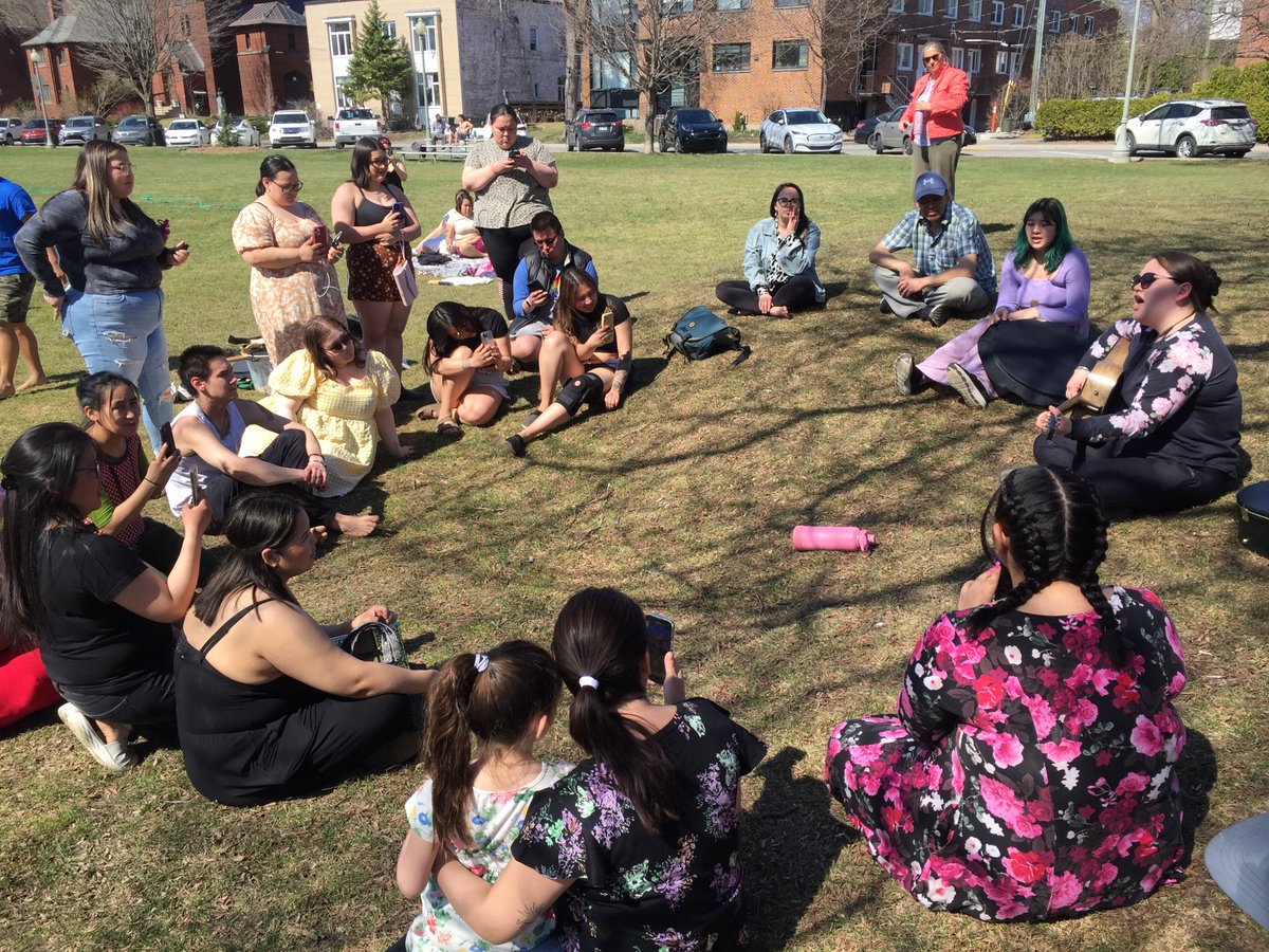 This past Friday Ottawa NS students went to Montréal to visit the Québec NS.  It was amazing to get to know each other, talk about what each school is studying, and jam together.   Qujannamiik Nunavik Sivunitsavut for the amazing visit!