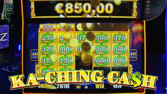 Ka-Ching Cash Slot Machine -  - The 5 reel 4 row Ka-Ching Cash Slot Machine comes in two versions! The game we&#39;re looking at today, Vegas Neon with a Hold and Spin feature along with 5 jackpots!